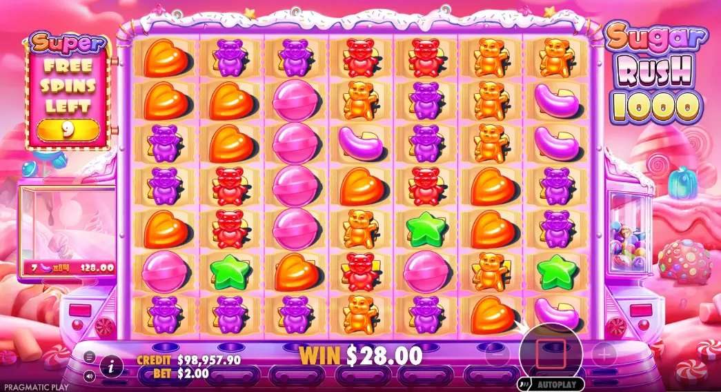 Sugar Rush 1000 Multiplier Spots