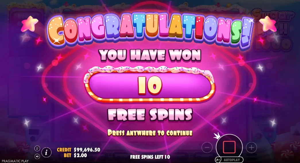Sugar Rush 1000 Free Spins